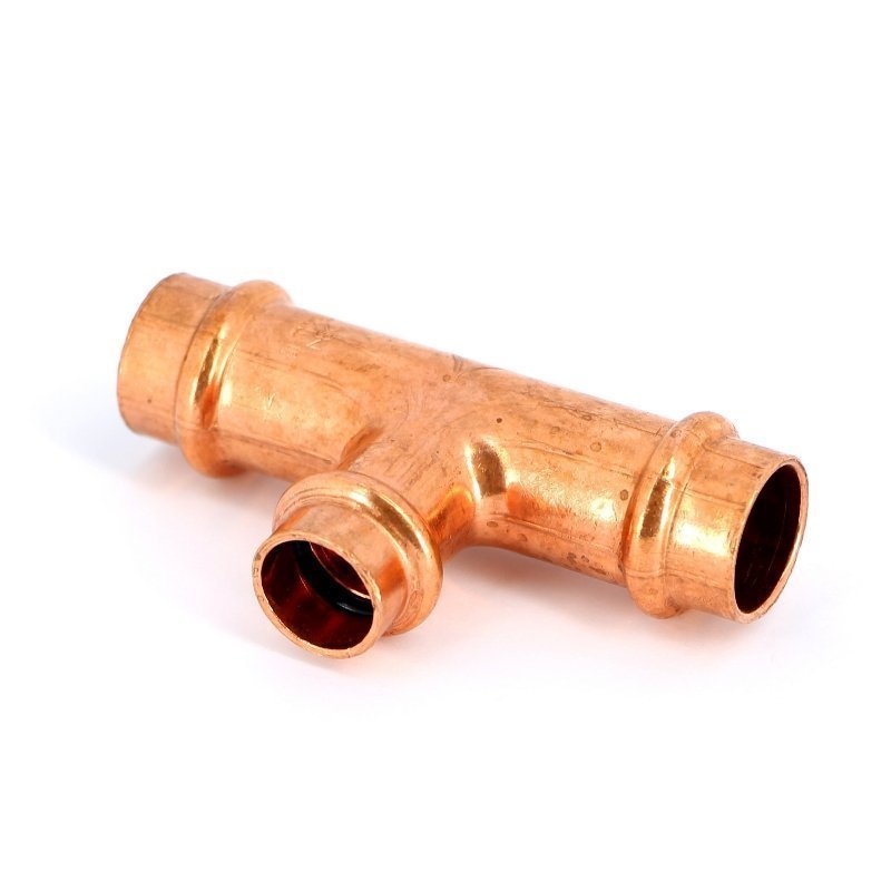 Тройник пресс 18x15x18 медный IBP P513001815018 - Вид №2