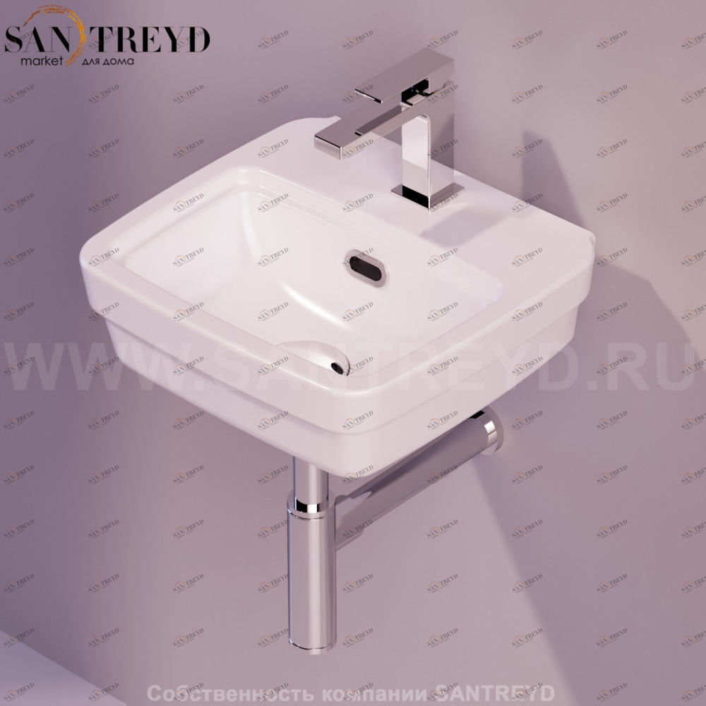 EVO14BIANCO Подвесная раковина настенная прямоугольная Simas Evolution белая