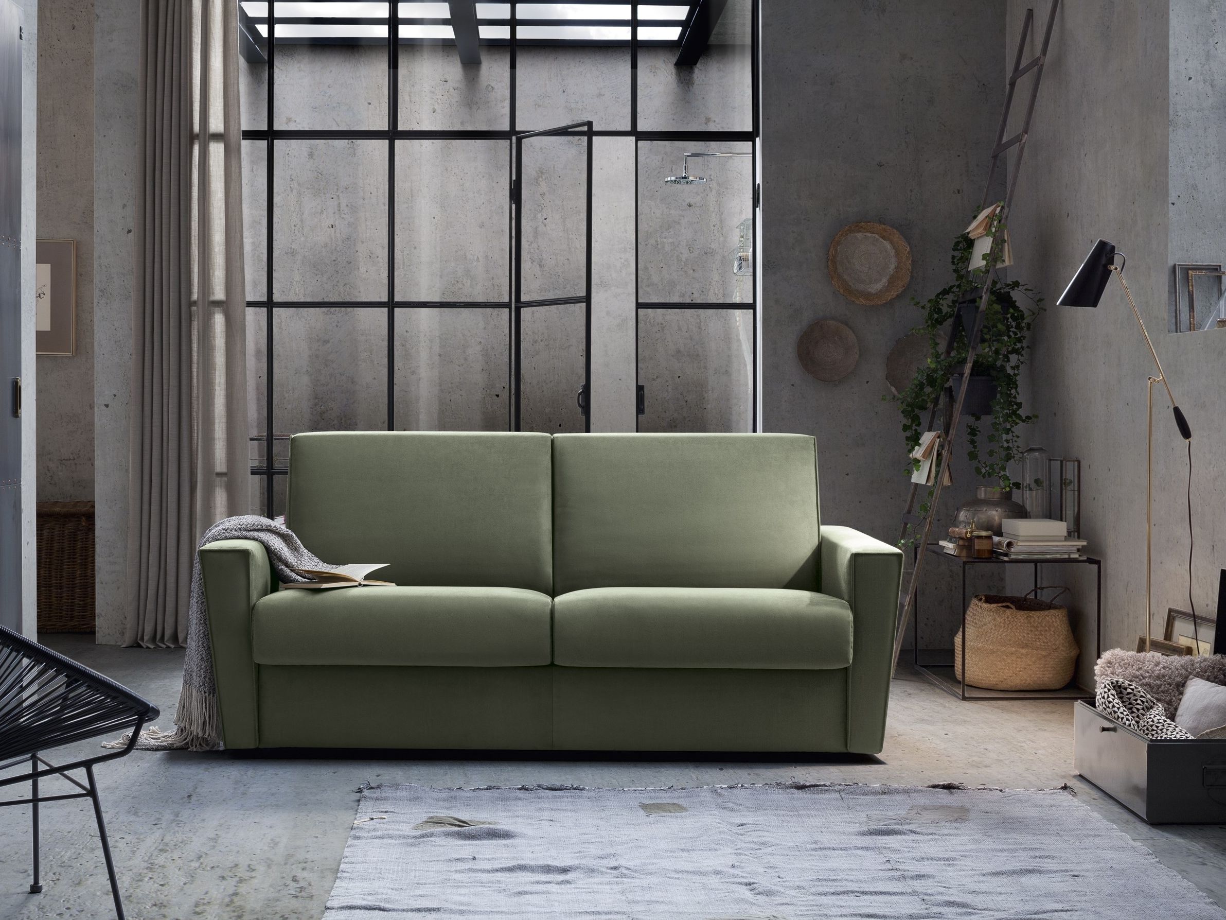 Двуспальный диван-кровать из ткани Felis Day &amp ARCH-00120756