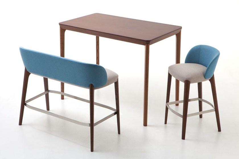 Very Wood Скамья из мягкой ткани с подставкой для ног Bellevue sun-id-1496109 - Вид №5