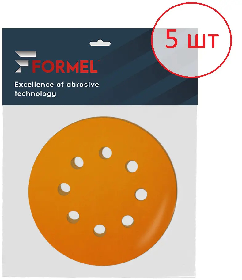 91608526 Круг шлифовальный Formel Diamond P80 125 мм 22.2 мм, 5 шт STLM-0848954