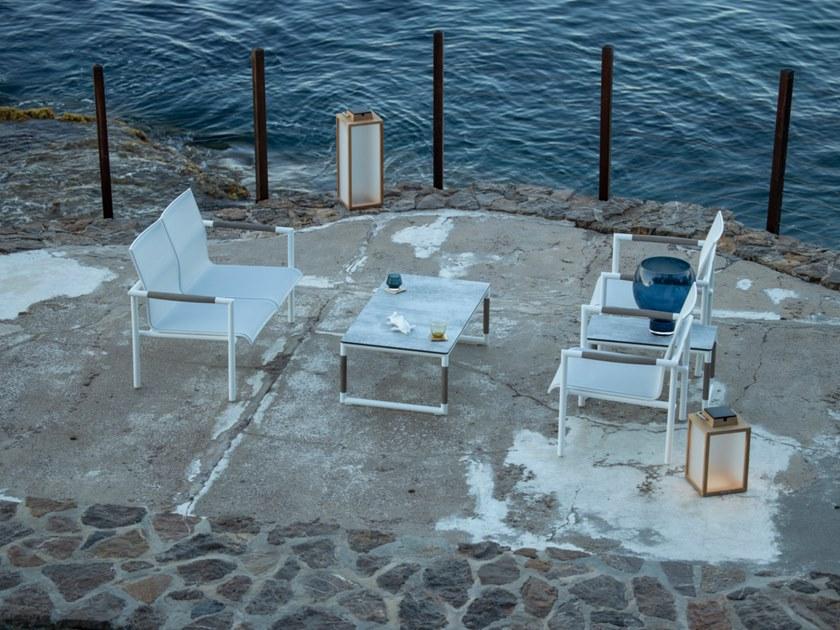 Les jardins Штабелируемая алюминиевая садовая скамейка со спинкой Bastingage Ca06120 / ca06121 - Вид №2