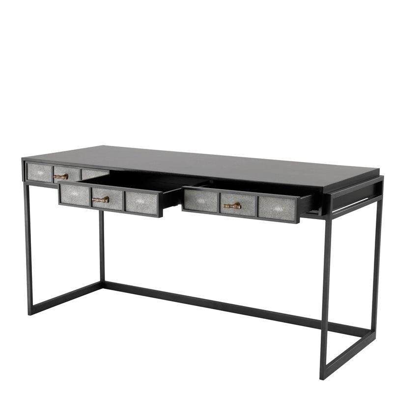 Письменный стол с ящиками с отделкой латунь Paco от Eichholtz EICHHOLTZ  246525 Серый;черный  - Вид №2