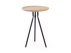 Круглый журнальный столик из дуба