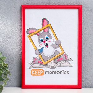 90335209 Рамка 1143049, 21х30 см, пластик, цвет красный Keep memories STLM-0189474 KEEP MEMORIES