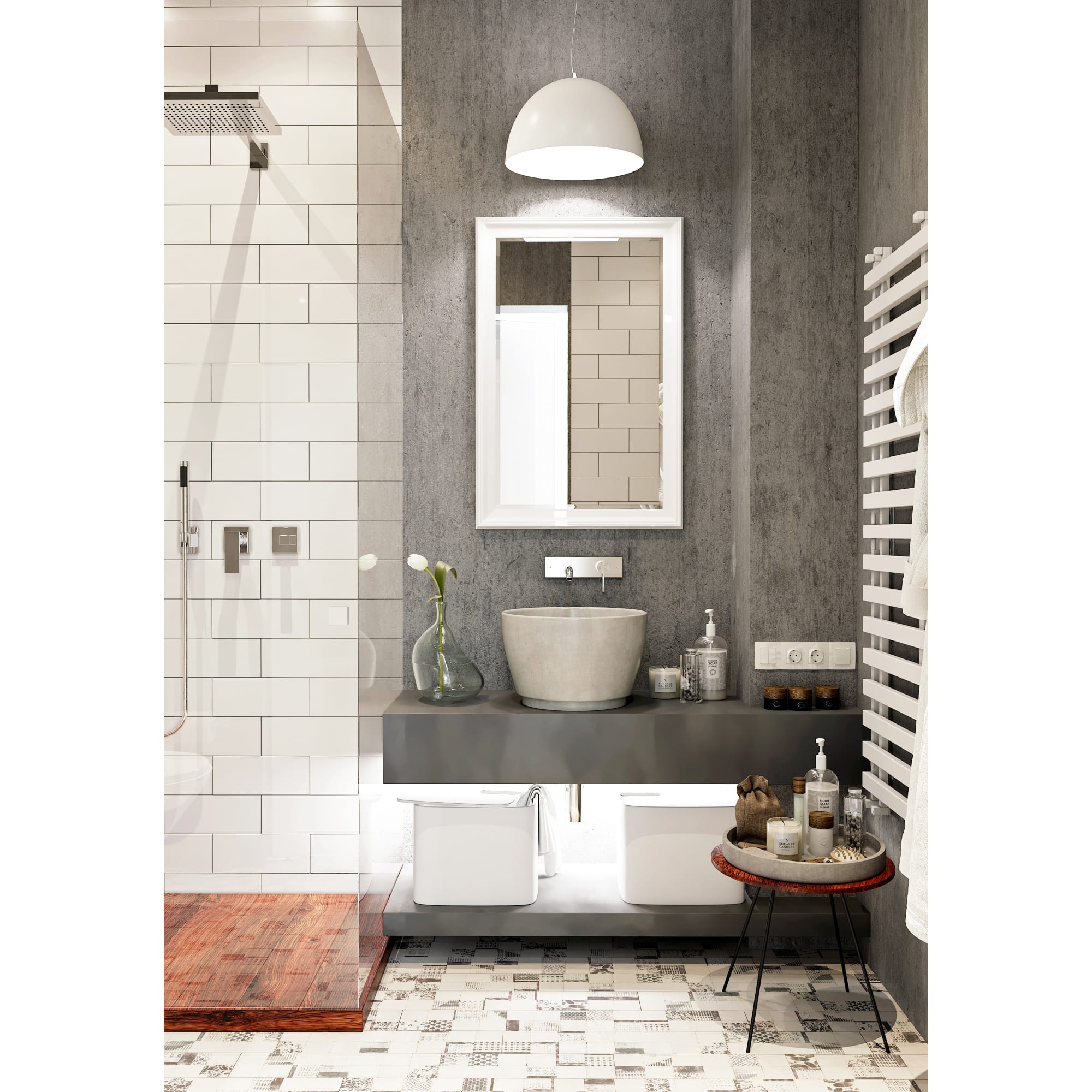 82173131 Зеркало в раме «Магнолия» 60х90 см Santreyd  - Вид №3