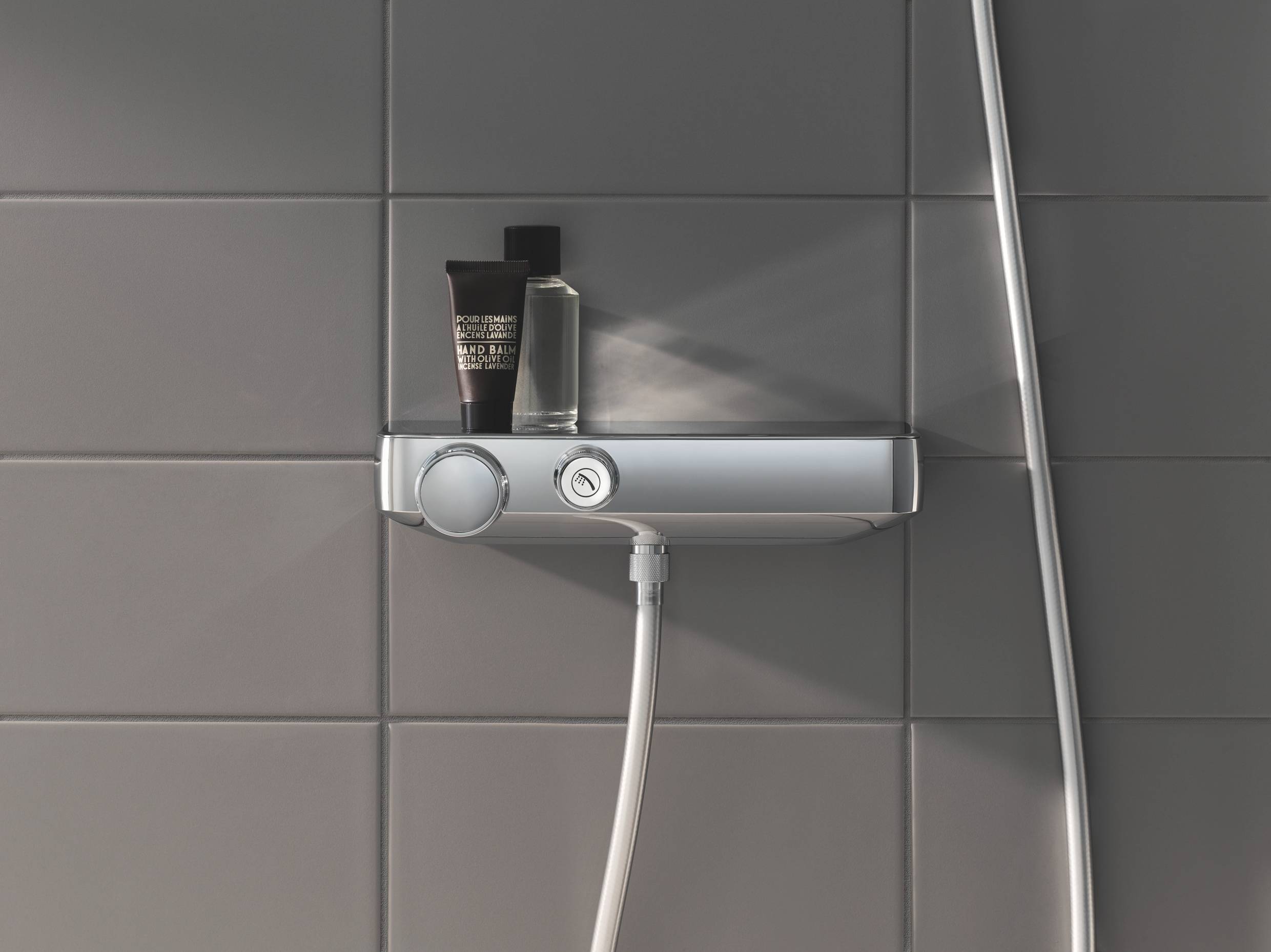 Термостатический смеситель для душа GROHE GRT SmartControl и душевой гарнитур Euphoria 110 Massage с душевой штангой 600 мм (34720000) - Вид №5