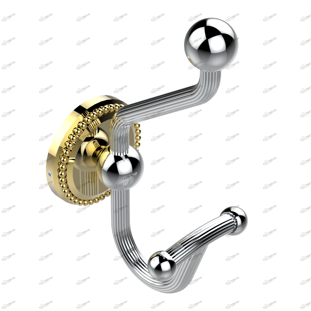 G14-510A Крючок для халатов двойной Thg-paris Versailles Хром/золото G14-510A CAT.A