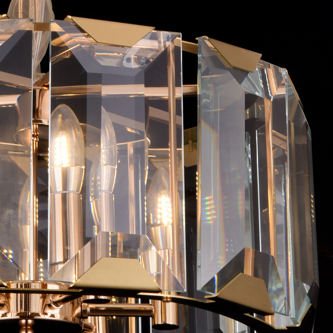 Подвесной светильник Harlow Crystal L4 gold от Delight Collection B8006 L4 DELIGHT COLLECTION ДИЗАЙНЕРСКИЕ 243930 Прозрачный;золото  - Вид №3