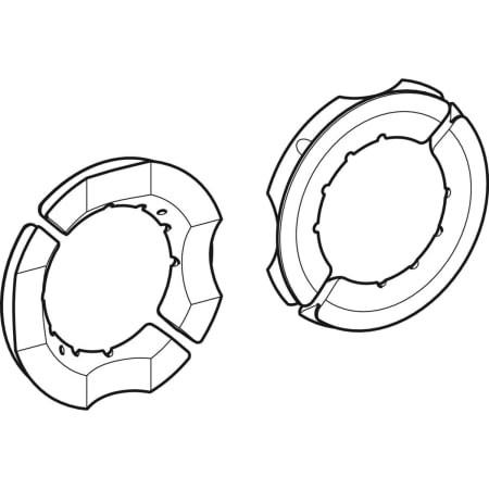 359.053.00.1 Комплект зажимных вставок Geberit для зажимной пластины d110 Geberit  - Вид №1