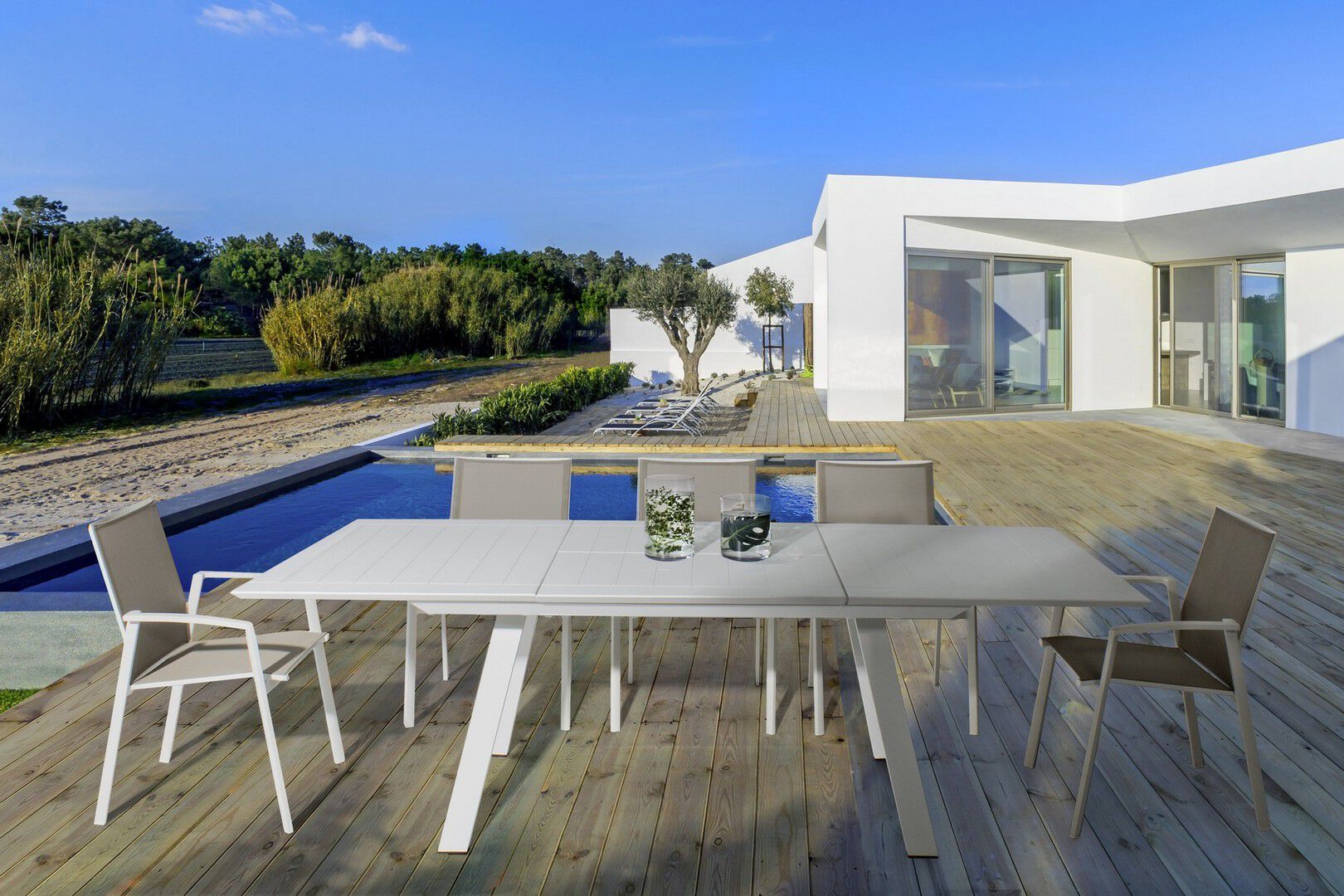 Алюминиевый штабелируемый садовый стул с подлокотниками BIZZOTTO Cruise ARCH-00086262 - Вид №12