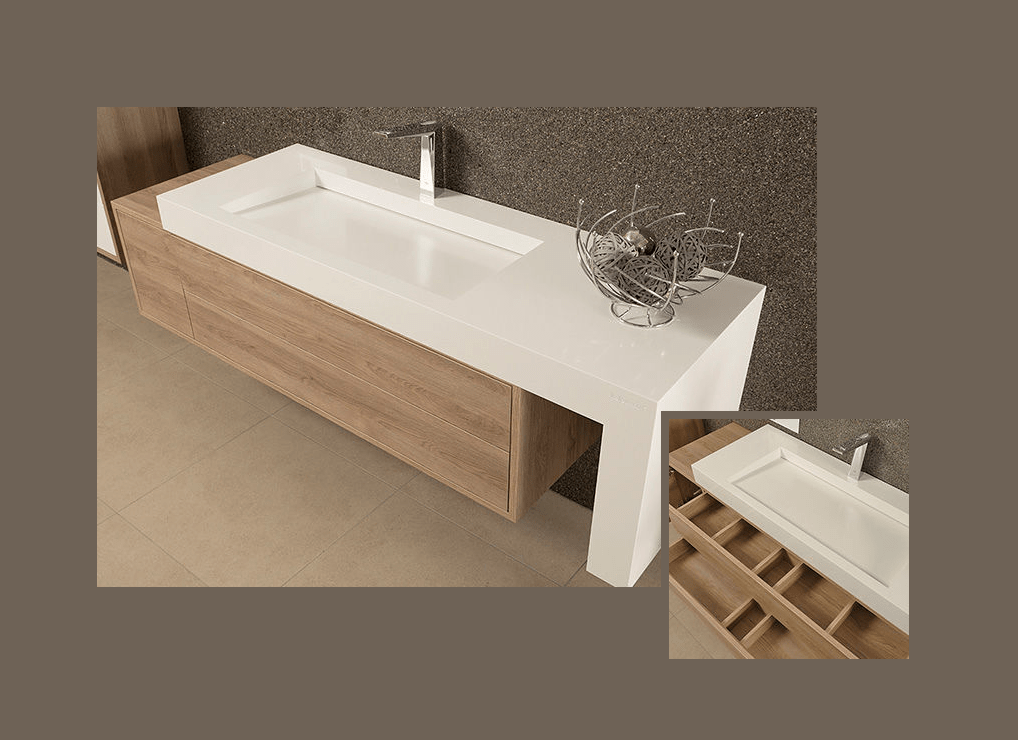Тумба с раковиной Elena 01002  Словения Kolpa-San - Вид №3