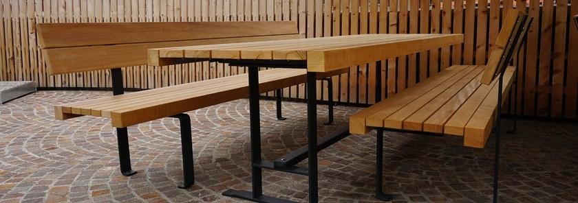 Euroform W Прямоугольный деревянный стол для общественных мест  870l  - Вид №2