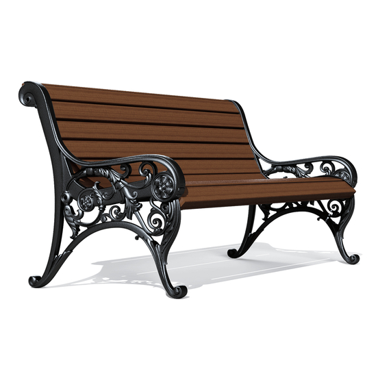 13482 РЕНЕ, диван чугунный парковый уличный LAB.Space  - Вид №2