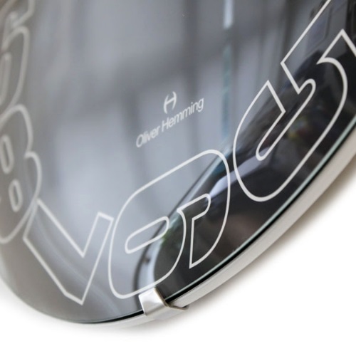 Настенные часы Vitri, Ø50 см, черные, W500DG20BB Oliver Hemming  - Вид №2