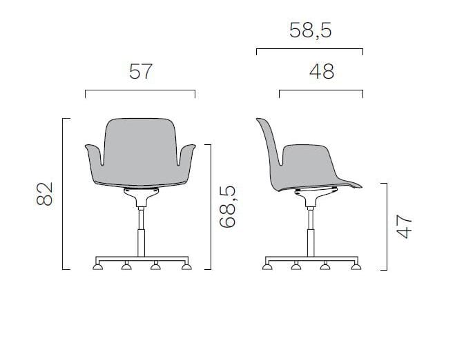 Тканевое вращающееся кресло FREZZA цветок лотоса Upholstered ARCH-00081797 - Вид №2