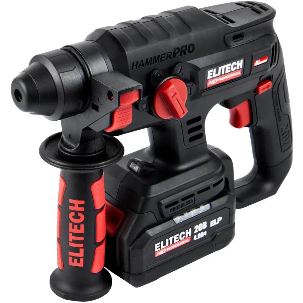 Аккумуляторный перфоратор ELITECH HD CRH2022SL SDS-plus 20В с АКБ 4Ач 89399015 STLM-1533229