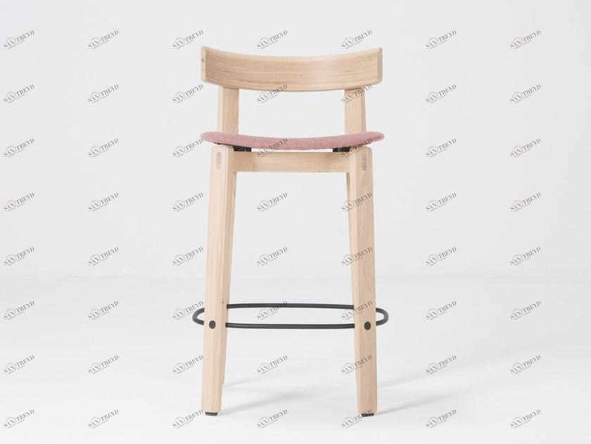 Gazzda Барный стул из дуба со спинкой Nora sun-id-1375823
