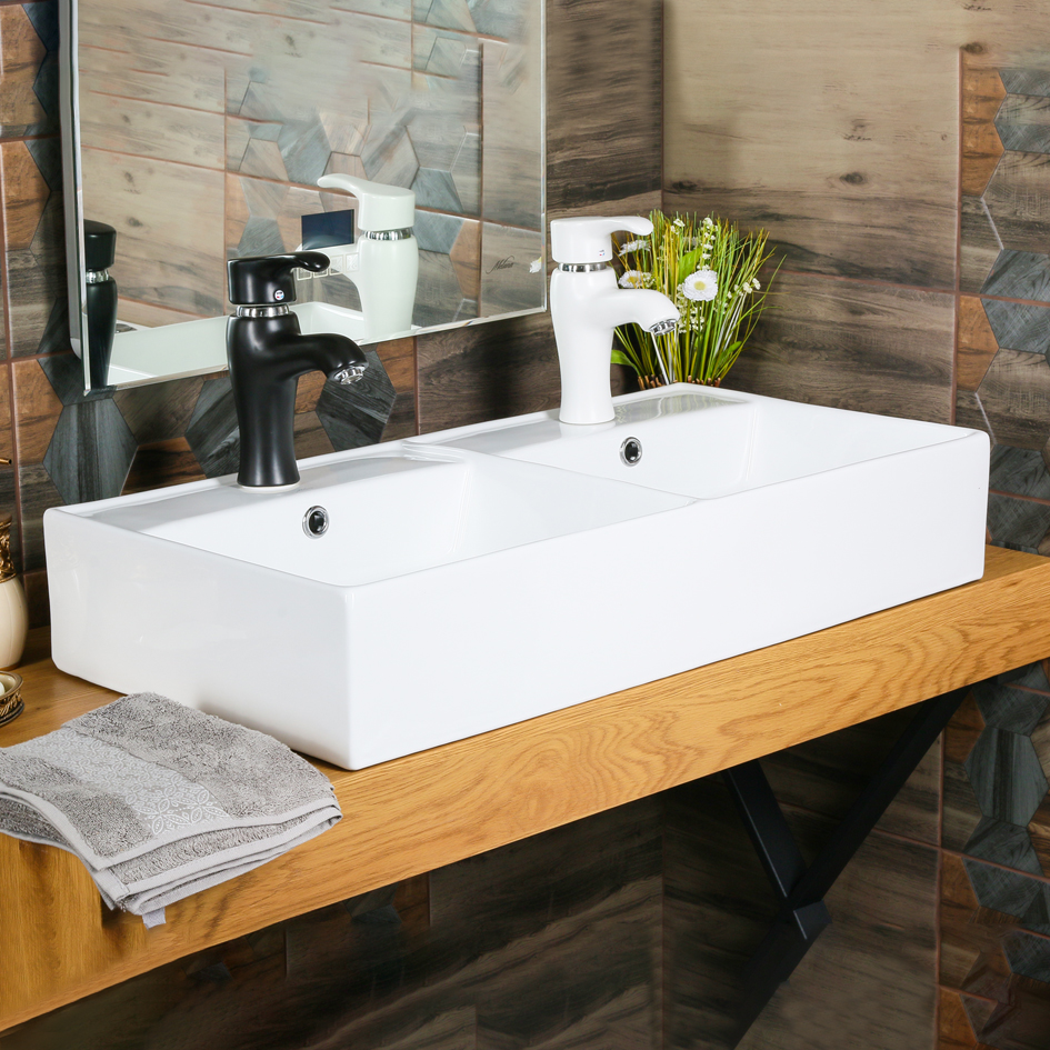 Раковина двойная MELANA MLN-7063BDB 7063BDB-805 - Вид №2