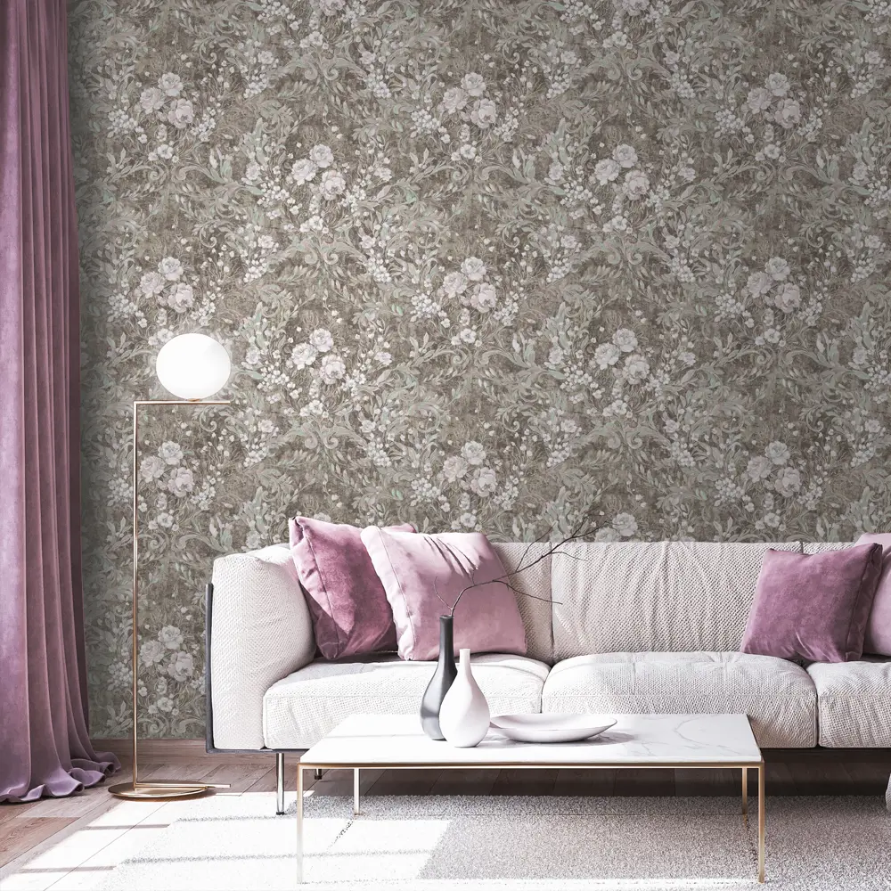 Обои флизелиновые Erismann Callisto коричневые 1.06 м 60099-07 STLM-2122309 - Вид №2