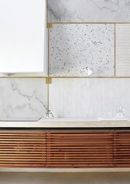 Wall&decò Обои для ванной под мрамор Wet system 17 sun-id-1458939 - Вид №1