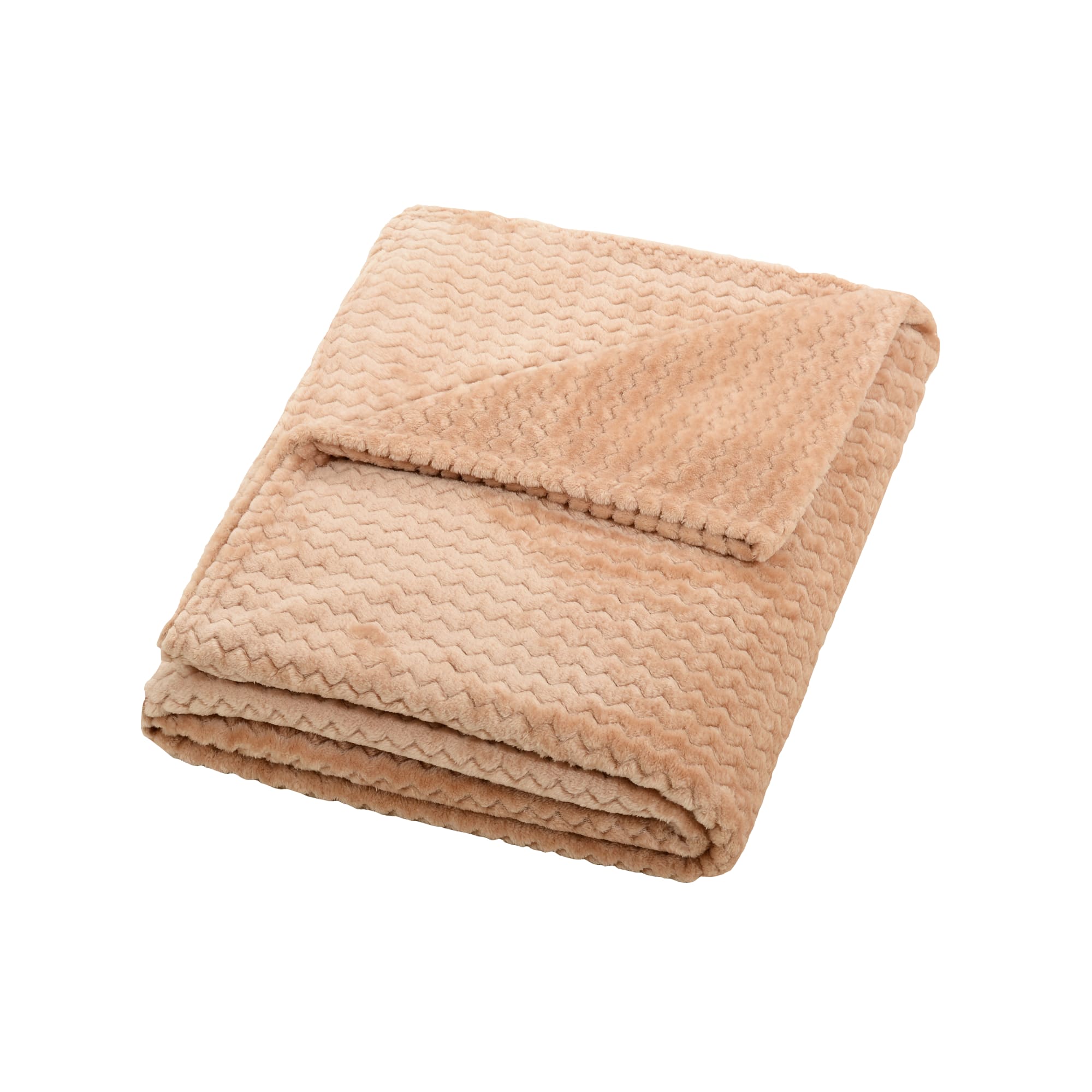 82391613 Плед «Велсофт», 150x200 см, полиэстер, цвет коричневый Santreyd  - Вид №2