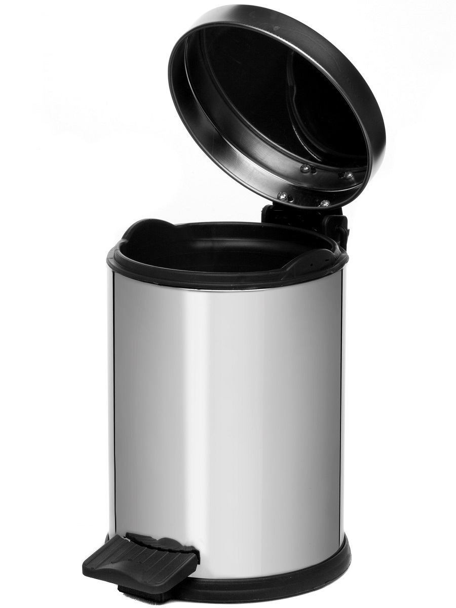 Вёдра с педалью и крышкой Andromeda 3L Mini Chrome NAVAKO 11001 - Вид №1