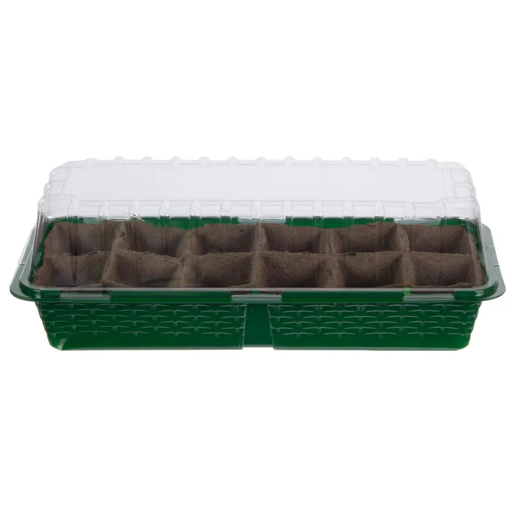 Мини-парник ГАЗОНCITY для рассады с торфяным вкладышем 17×39,5×8 см 81946090 STLM-0014384 - Вид №2