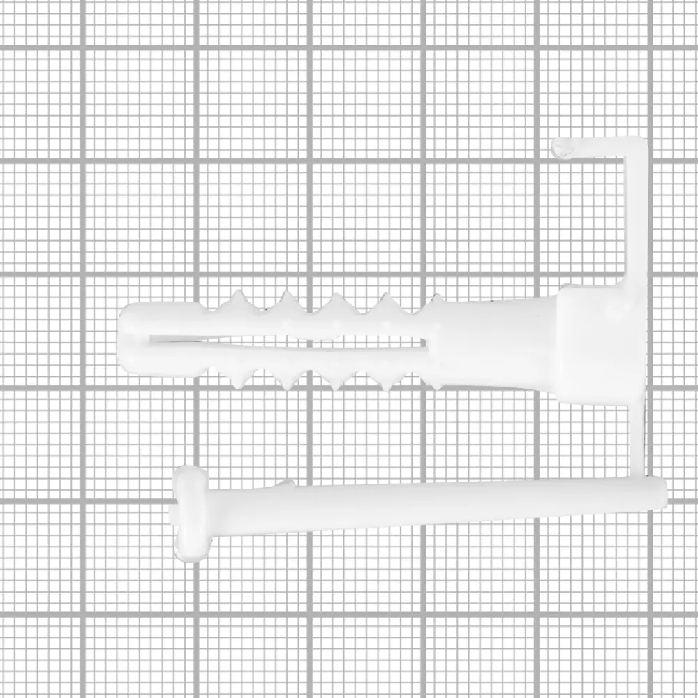 Дюбель-скоба для плоского провода 10.5х45 мм цвет белый пластик 40 шт ВС-ГРУПП STLM-2147596 - Вид №2