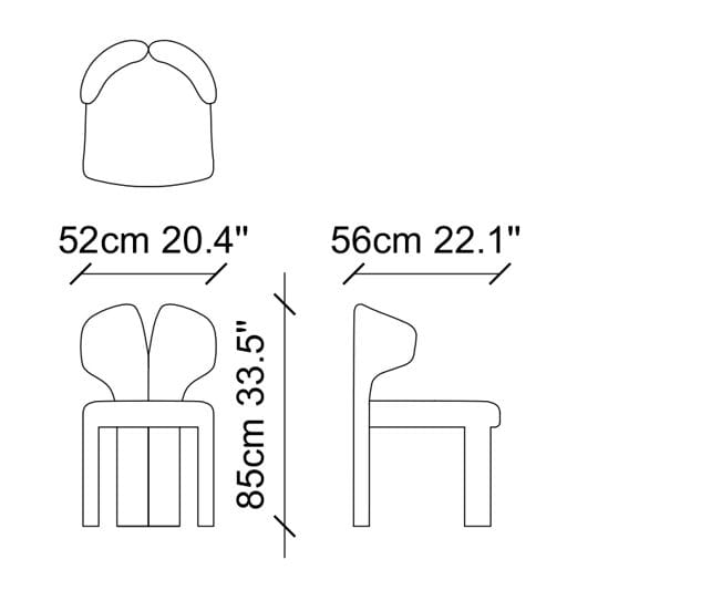 Мягкий стул из ткани NDESIGN Ezora ARCH-00098393 - Вид №1