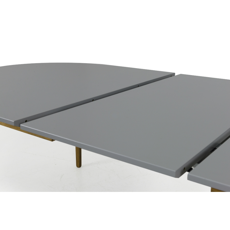 Стол овальный, раздвижной, Tenzo Dot, дуб, 75х180/230х105 см, серый 1686012 - Вид №6