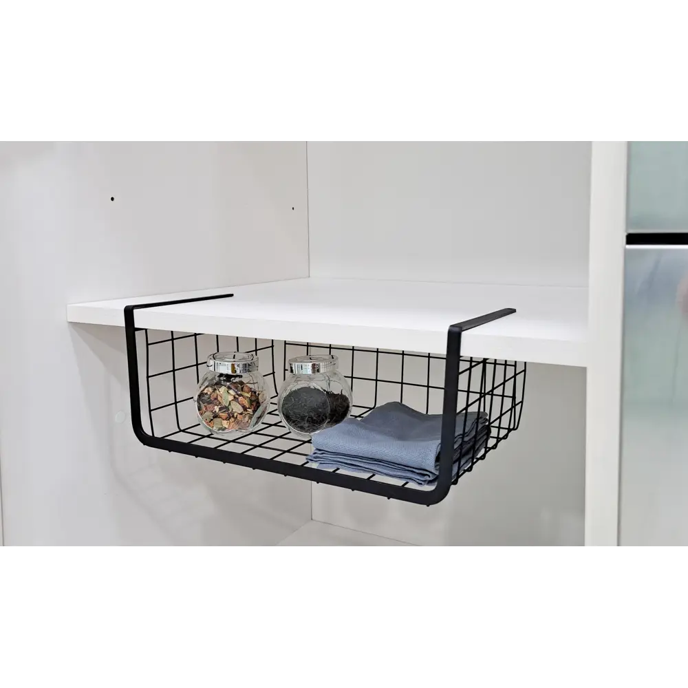 DELINIA Кухонная корзина для хранения 36×14,5×25 см сталь черная 88906812 STLM-1413145 - Вид №2