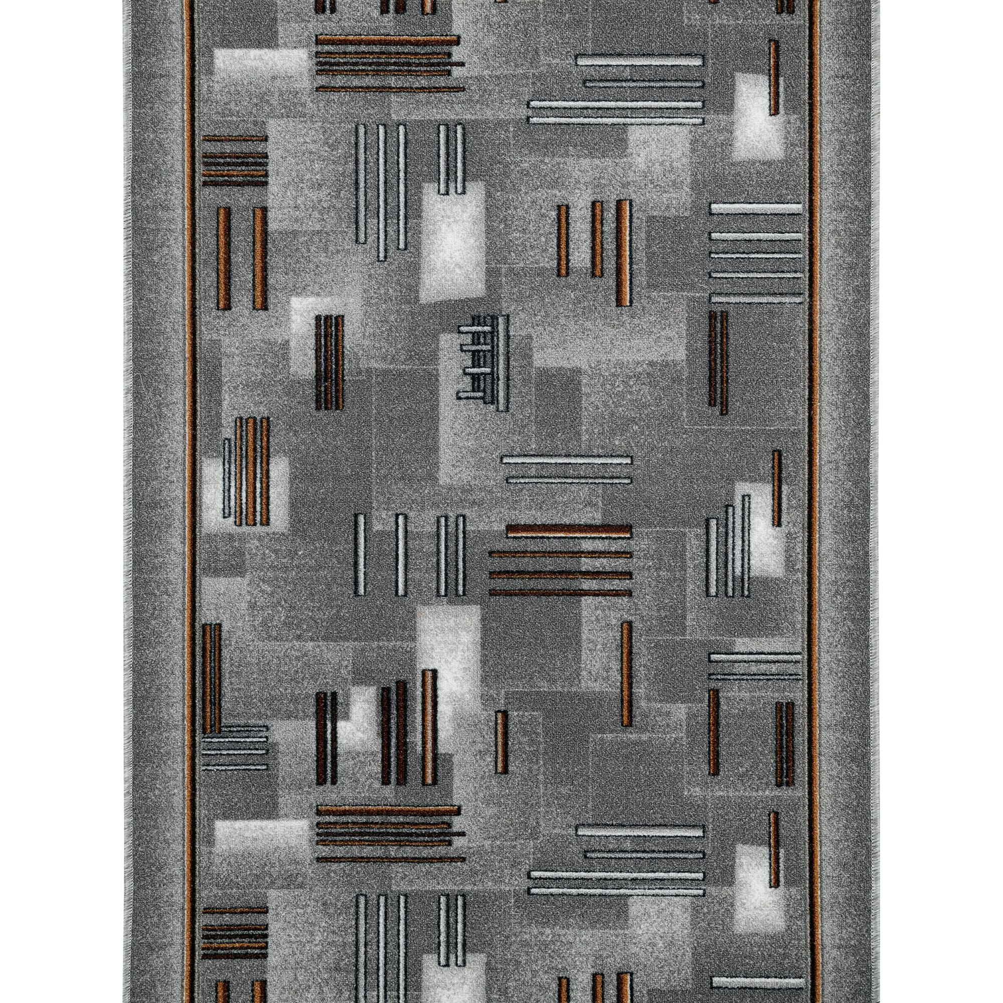 82406911 Дорожка ковровая «Валенсия» 1 м, цвет серый/красный Santreyd 