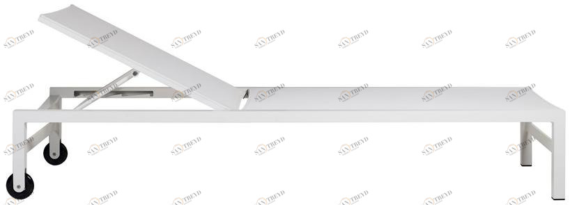 TRIBÙ Садовый шезлонг Textilene на колесиках Forum 06040