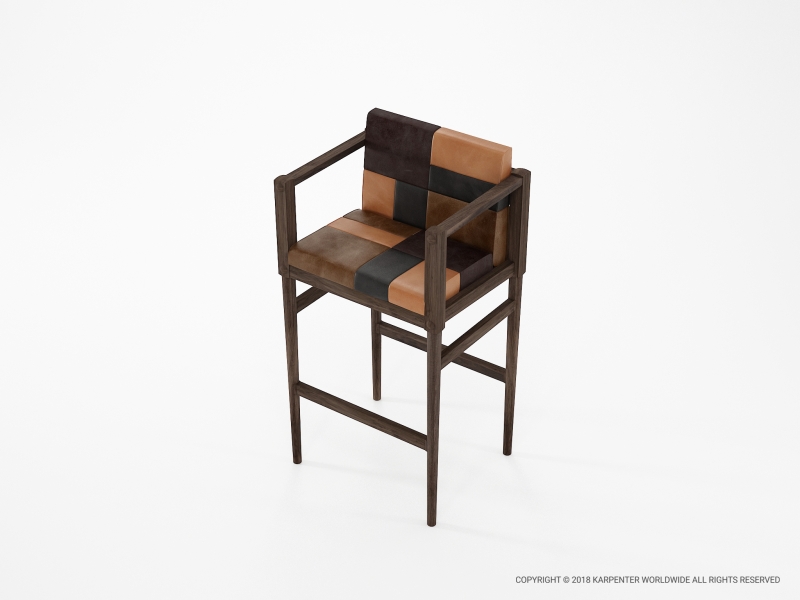 465_1115 Барный стул с подлокотником Karpenter  - Вид №2