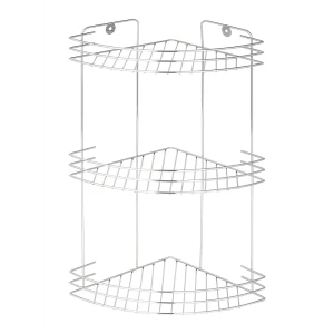 Полка для душа Delphinium Стил угловая 3 яруса цвет хром