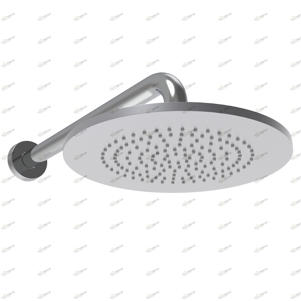 Graffio Круглая лейка душа Ø 240 мм с круглым держателем 350 мм. TA802 