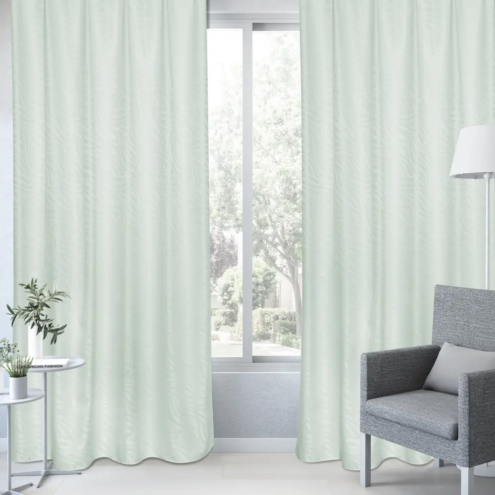 Штора на ленте Inspire Tilo 160x280 см цвет зеленый 88311172 STLM-2133891  - Вид №5