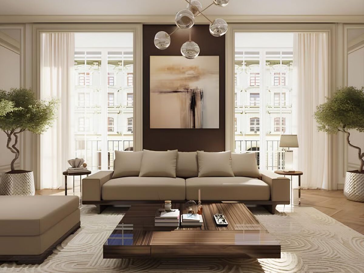 Диван с журнальной стойкой на 3 места HUGUES CHEVALIER SACH ARCH-00146700 - Вид №3