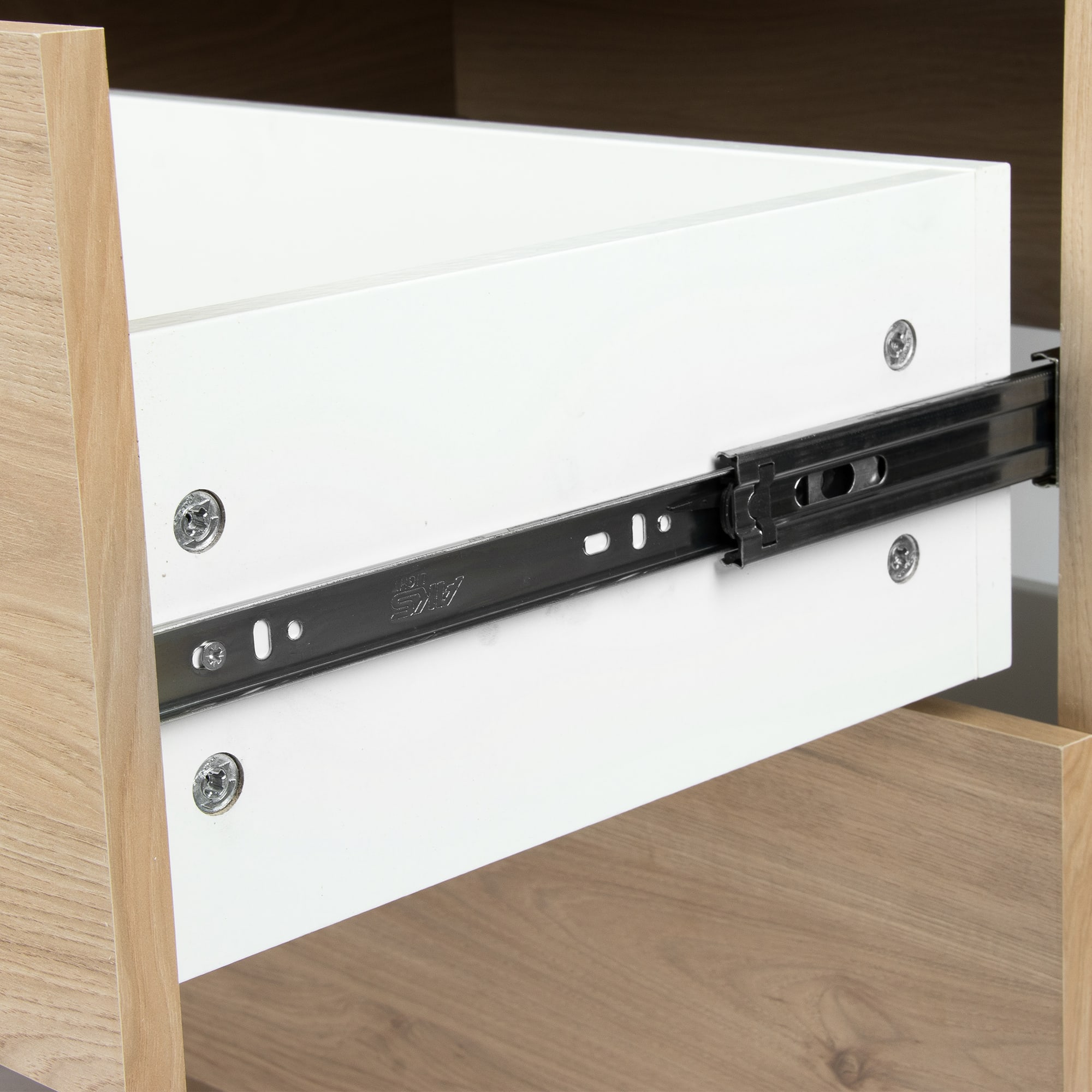 82431234 Комод 3 ящика, 685x800x394 мм, ЛДСП, цвет гикори джексон Santreyd  - Вид №3