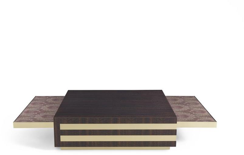 ETRO Home Interiors Низкий квадратный журнальный столик из эвкалипта  E.mer.231.a  - Вид №3