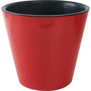 Горшок цветочный ø20 h18.3 см v4 л пластик красный