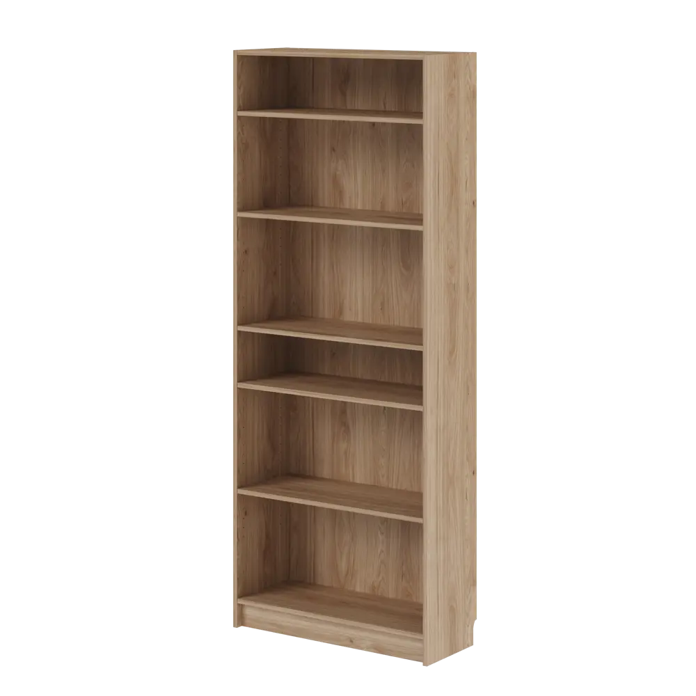Стеллаж БУККЕР для книг с регулируемыми полками в стиле дуб Гикори 82851588 STLM-0037035 - Вид №3