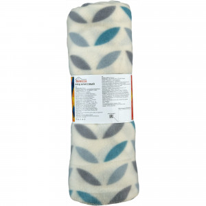 82304517 Плед «Scandi», 130х170 см, флис, цвет бирюзовый