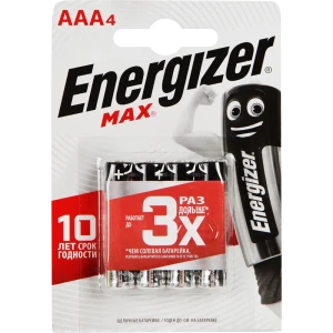 Батарейка алкалиновая Energizer Max AAA/LR03 4 шт.