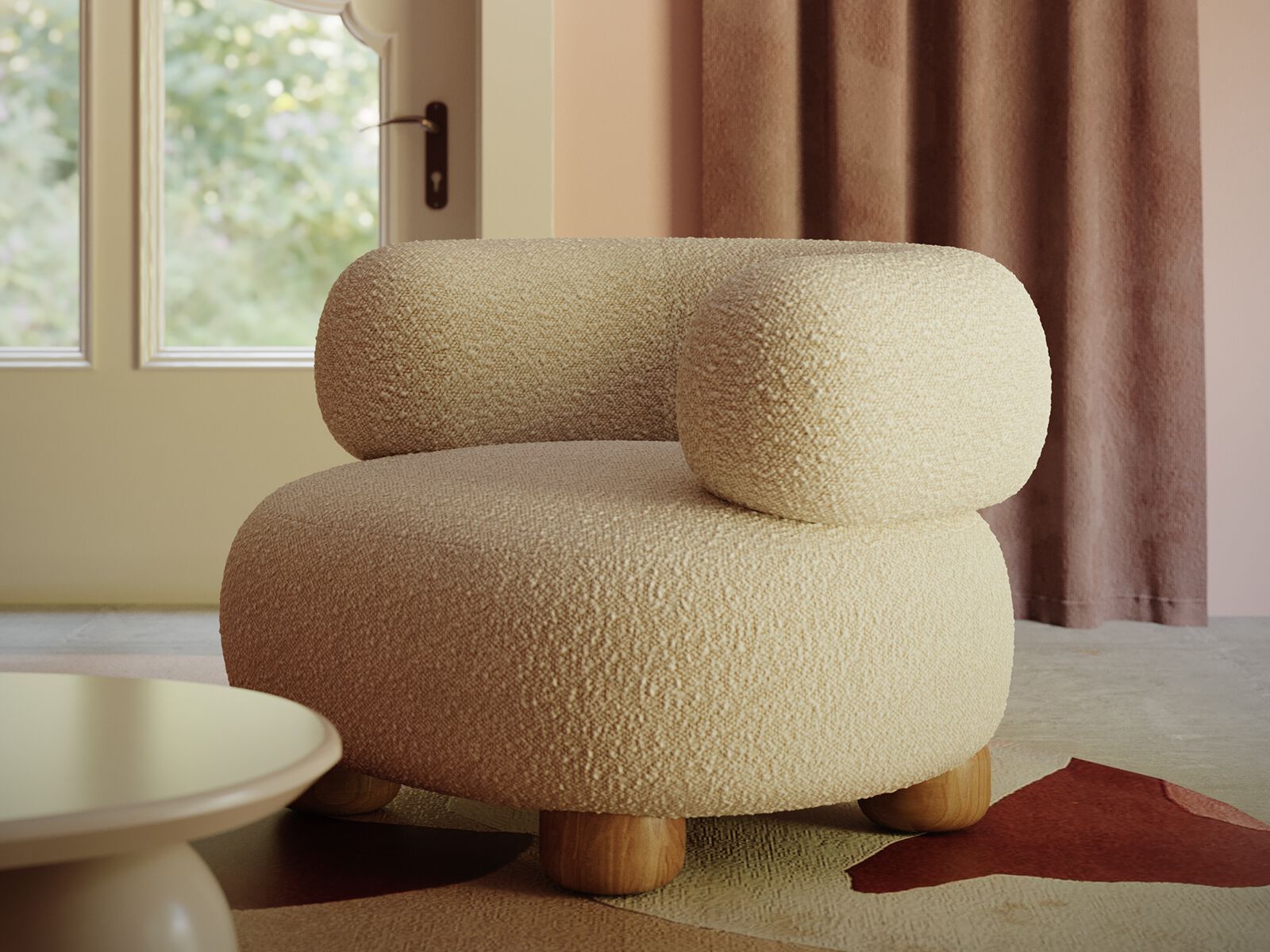 Тканевое кресло с подлокотниками ANA ROQUE INTERIORS ARCH-00072987 - Вид №2