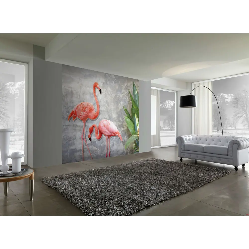 Фотообои «Фламинго» 3D флизелиновые 300x270 см L12-979 82912494 STLM-2101677 FBRUSH 3D FLIZART - Вид №1