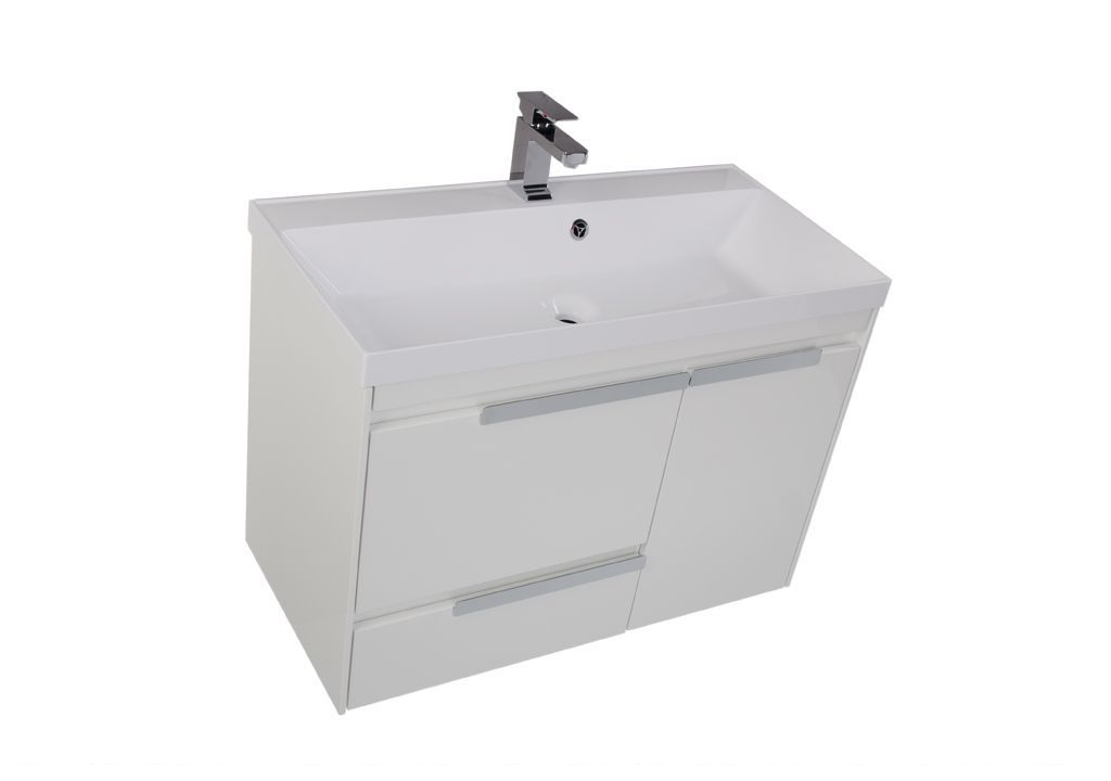 Тумба с раковиной Aquanet Тиволи 90 белый 0018005600179396 - Вид №2
