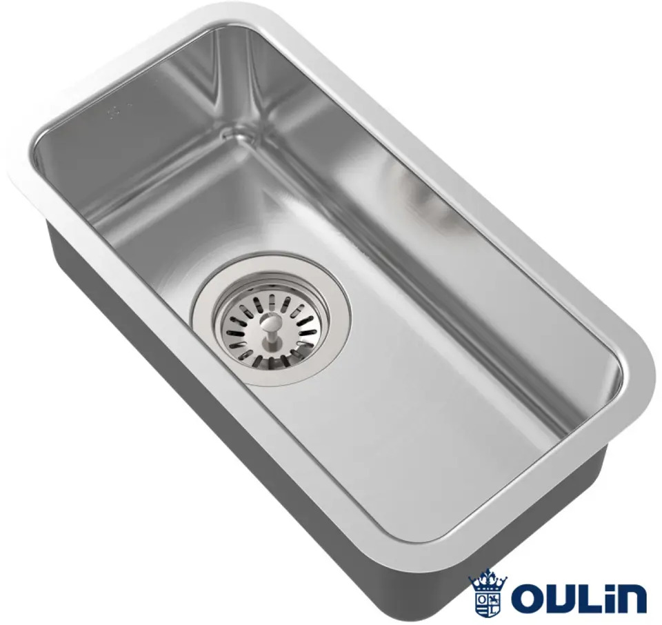 90589071 Мойка универсального монтажа Oulin Ol-0361 42x22x20 см нержавеющая сталь цвет серый STLM-0297292