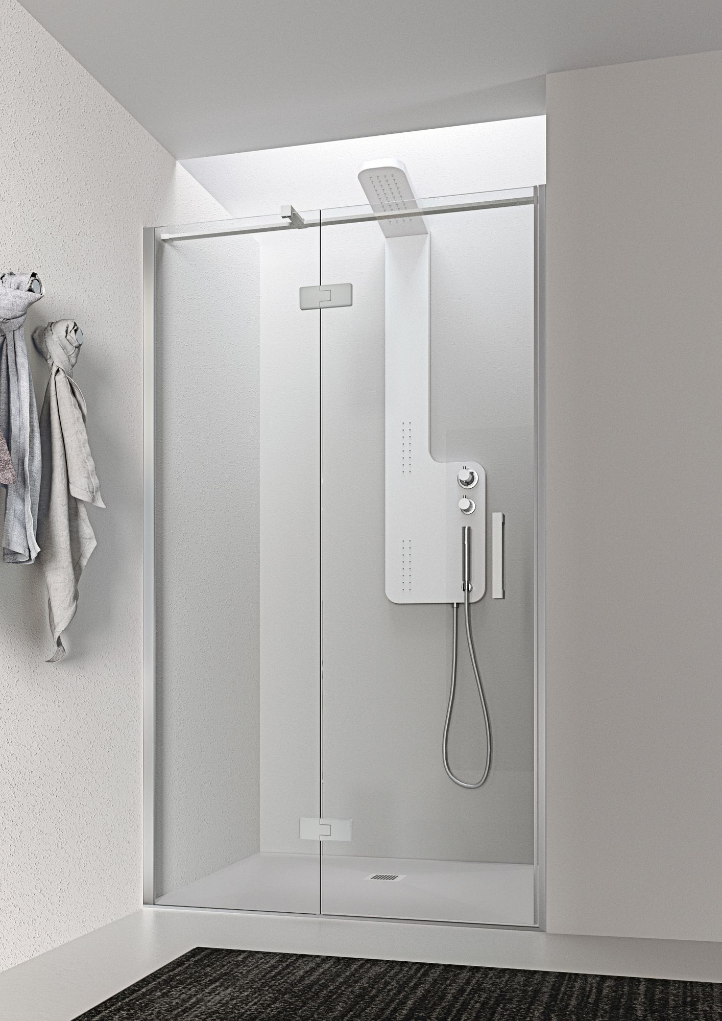 Нишевая душевая кабина с распашной дверью Gruppo Geromin Stylé ARCH-00108407 - Вид №2